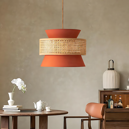 Wabi-Sabi Rattan Kitchen Pendant Lamp