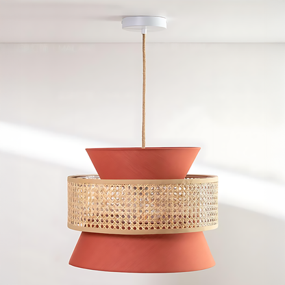 Wabi-Sabi Rattan Kitchen Pendant Lamp