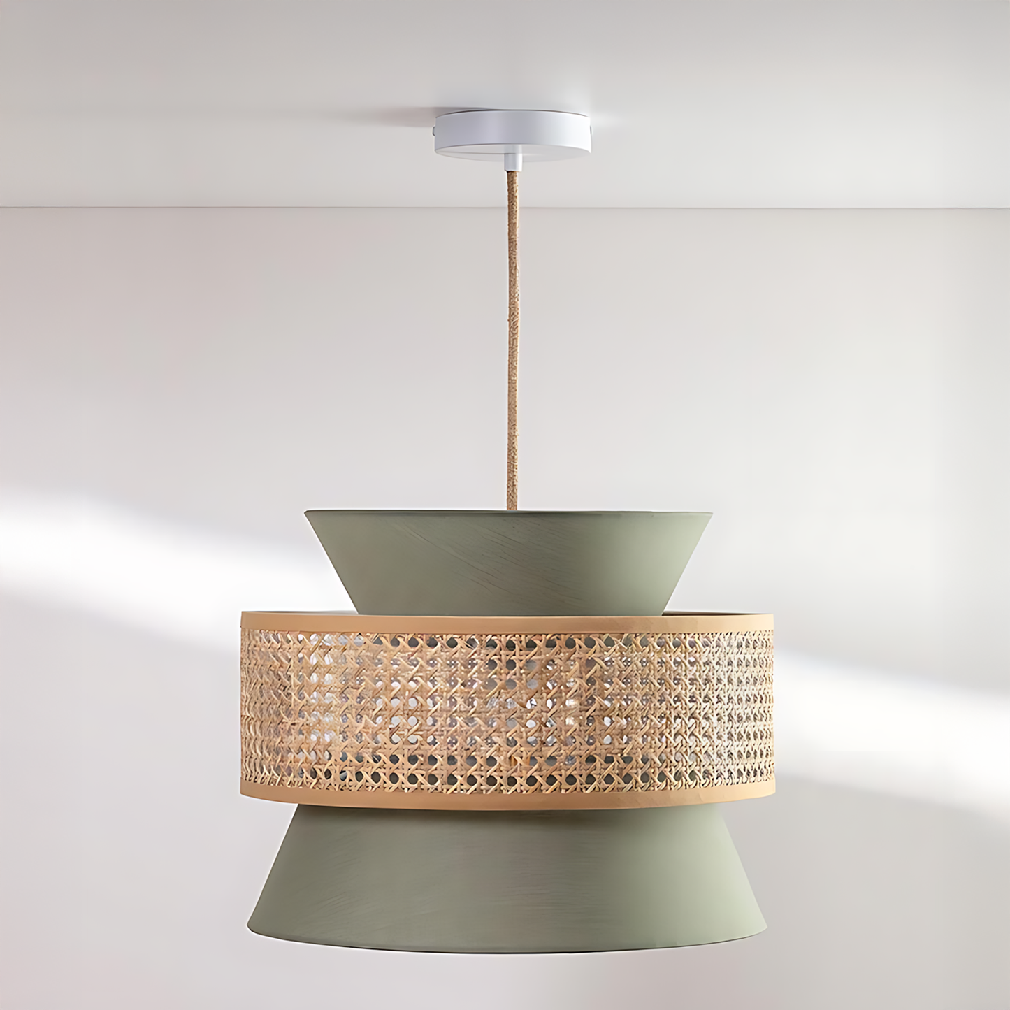 Wabi-Sabi Rattan Kitchen Pendant Lamp