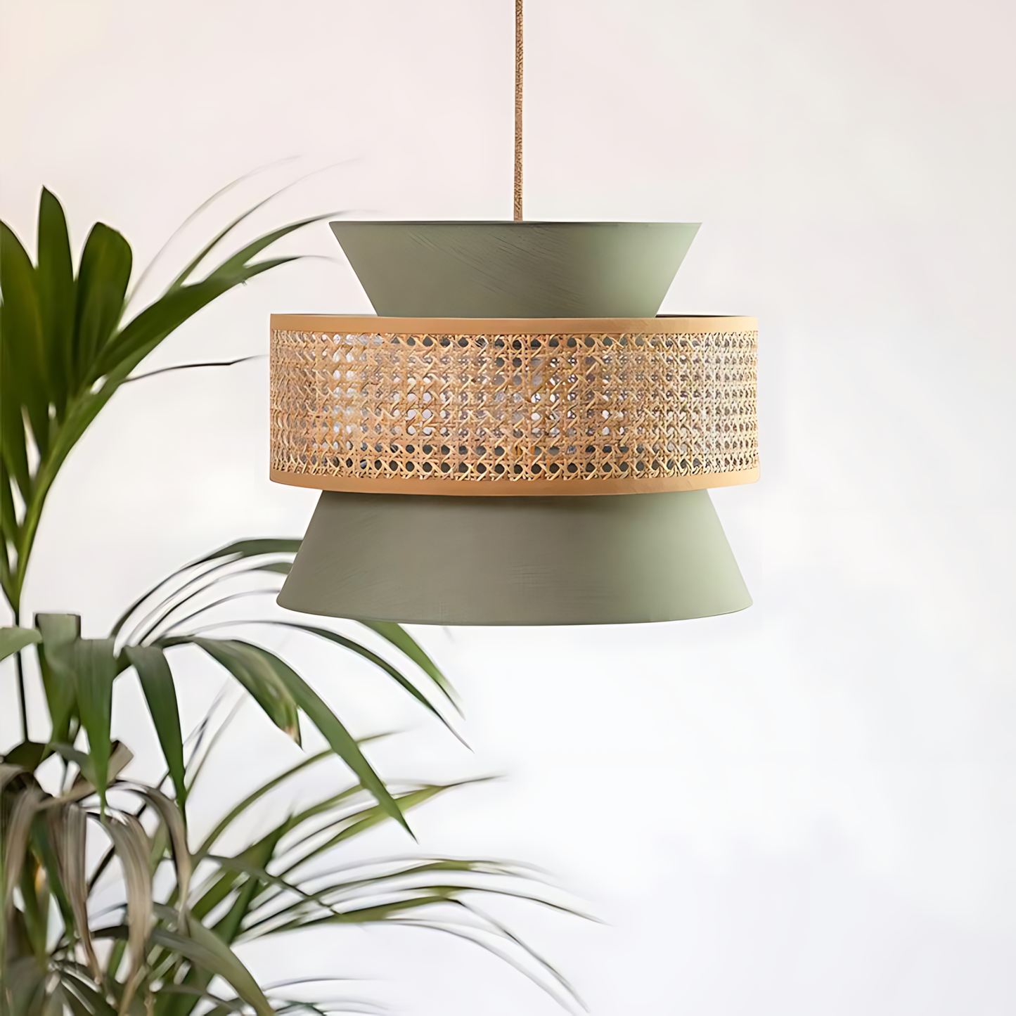 Wabi-Sabi Rattan Kitchen Pendant Lamp