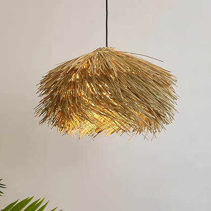 Wabi-Sabi Rattan Supper Pendant Lamp