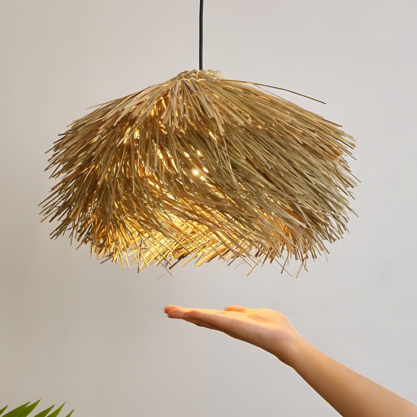 Wabi-Sabi Rattan Supper Pendant Lamp