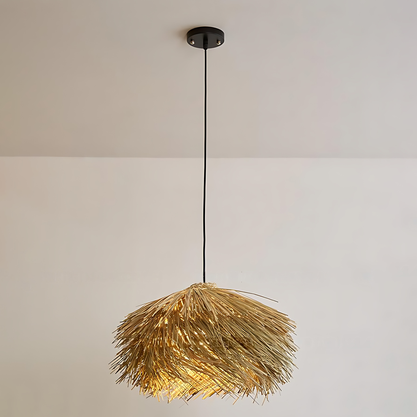 Wabi-Sabi Rattan Supper Pendant Lamp