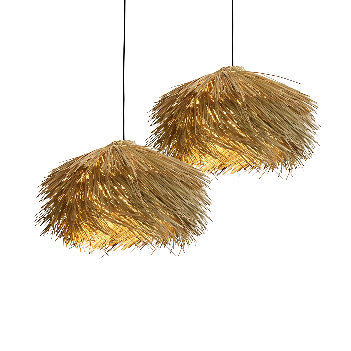 Wabi-Sabi Rattan Supper Pendant Lamp