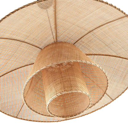 Wabi-Sabi Rattan Tea Pendant Lamp