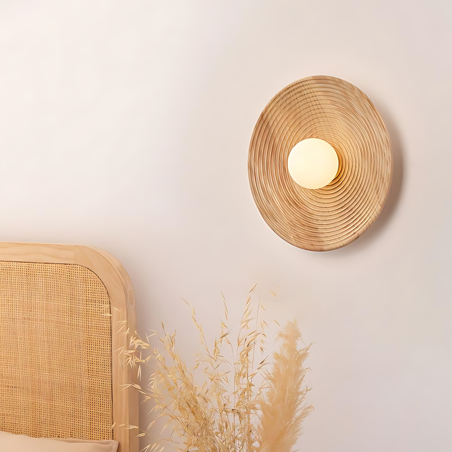 Wabi-Sabi Round Night Wall Lamp