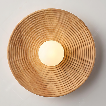 Wabi-Sabi Round Night Wall Lamp