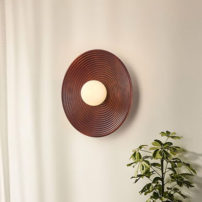 Wabi-Sabi Round Night Wall Lamp