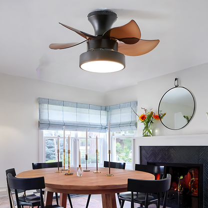 Wabi-Sabi Wood Fan Chandelier