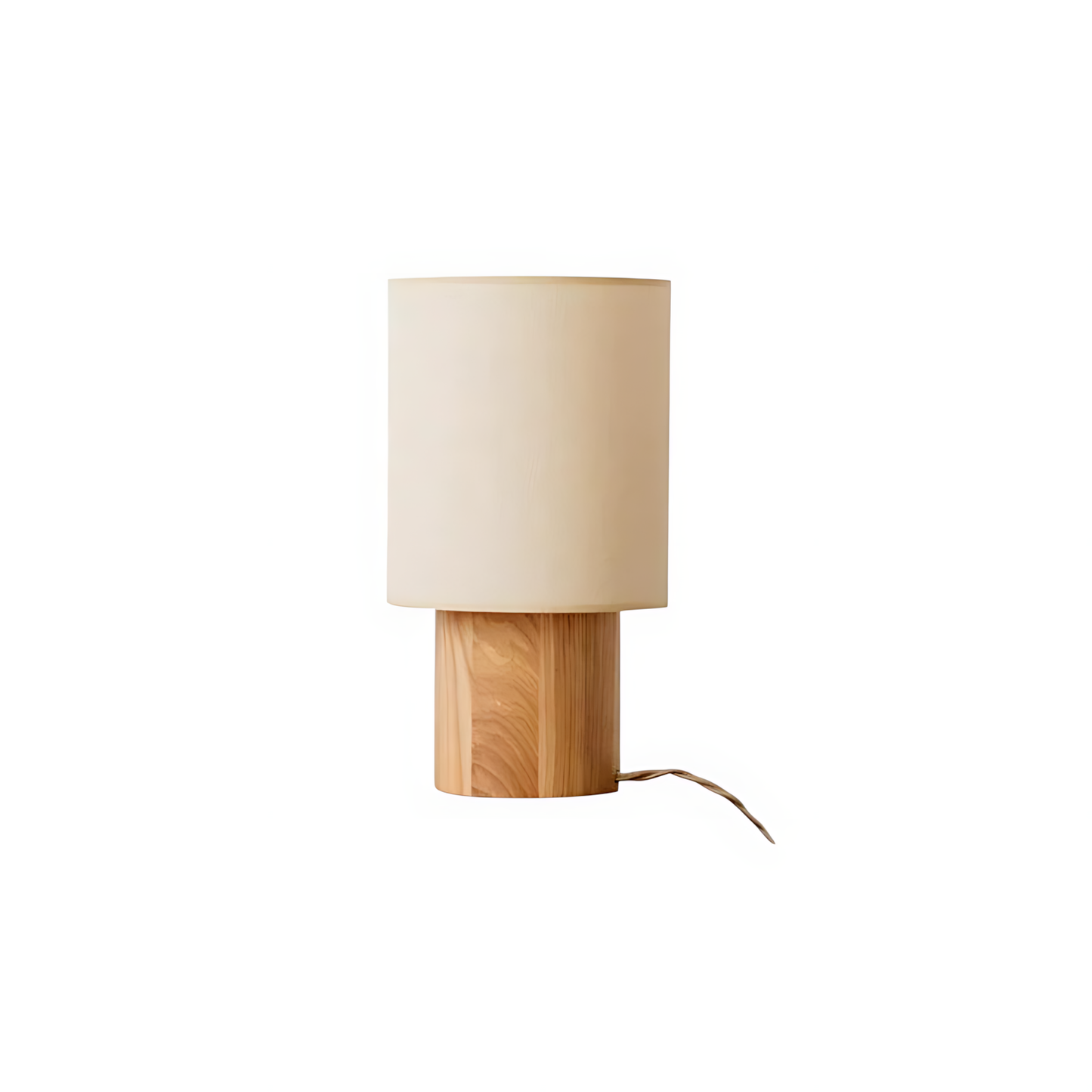 Wabi-Sabi Wood Nightstand Table Lamp