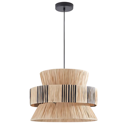 Wabi-Sabi Woven Cafe Pendant Lamp