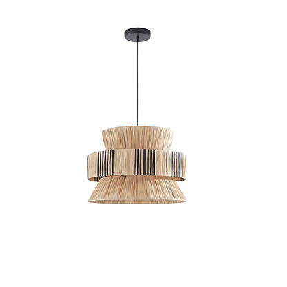 Wabi-Sabi Woven Cafe Pendant Lamp