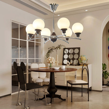 Walnut Ball Modern Crystal Chandelier