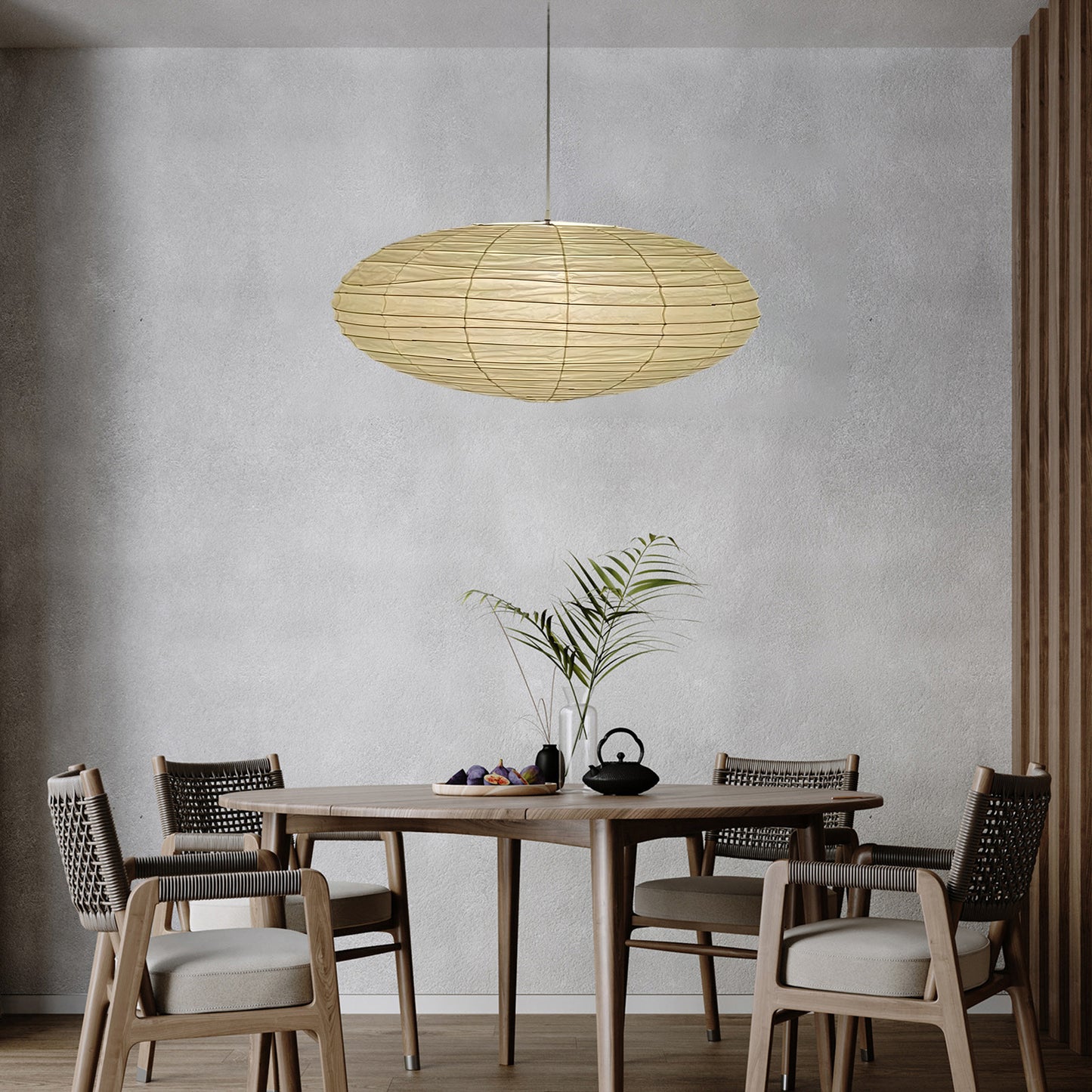 Washi Paper 70EN Traditional Metal Pendant Lamp