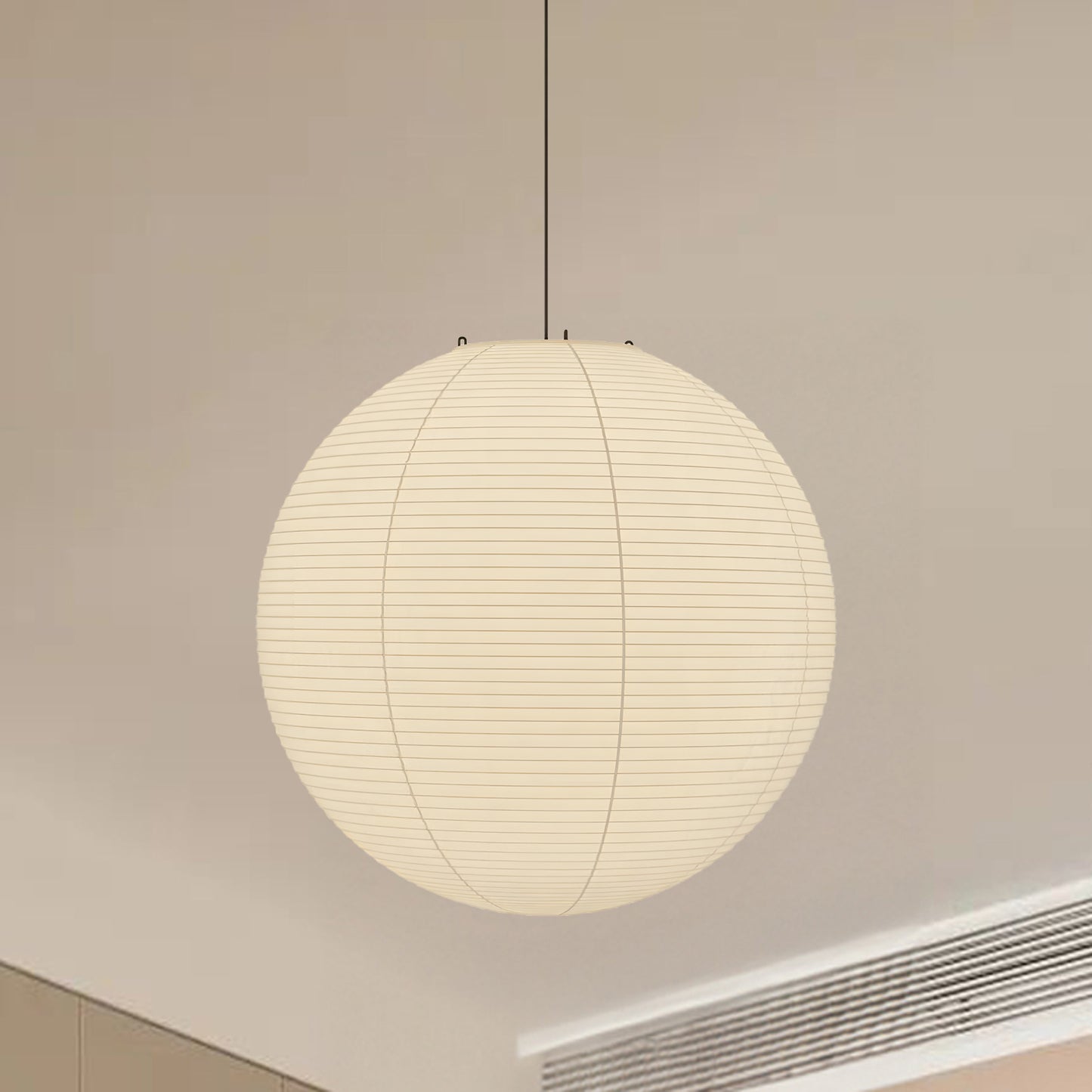 Washi Paper Round Series Classic Metal Pendant Lamp