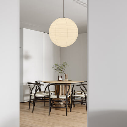 Washi Paper Round Series Classic Metal Pendant Lamp