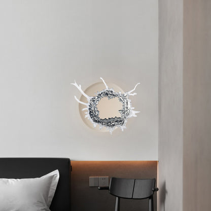 Water Drop Mirror Modern Crystal Wall Lamp