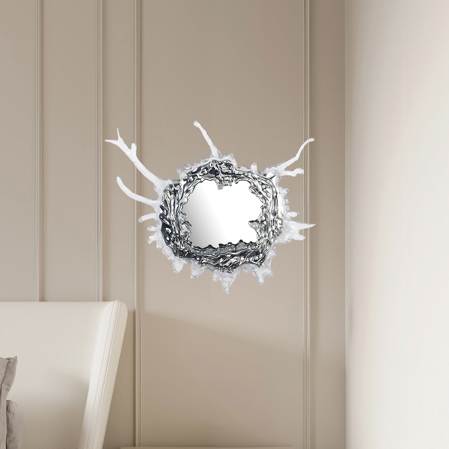 Water Drop Mirror Modern Crystal Wall Lamp