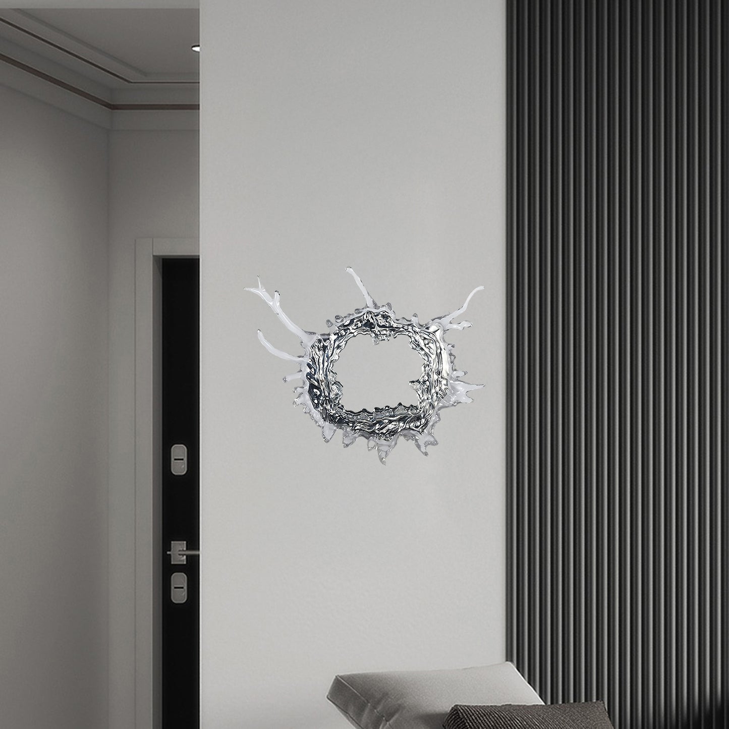 Water Drop Mirror Modern Crystal Wall Lamp