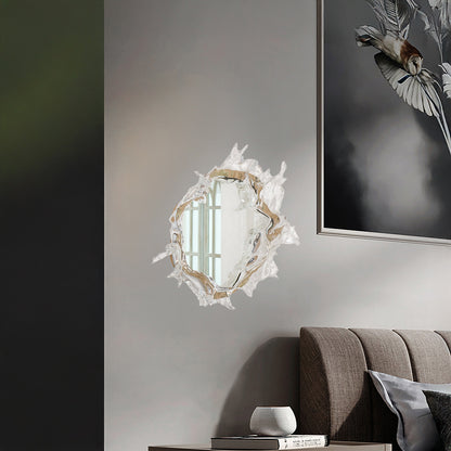 Water Drop Mirror Modern Crystal Wall Lamp