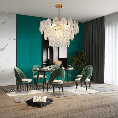 Wave Eclectic Crystal Chandelier