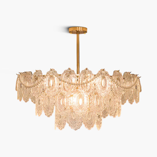 Wave Pearl Modern Crystal Chandelier