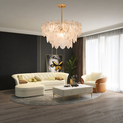 Wave Pearl Modern Crystal Chandelier