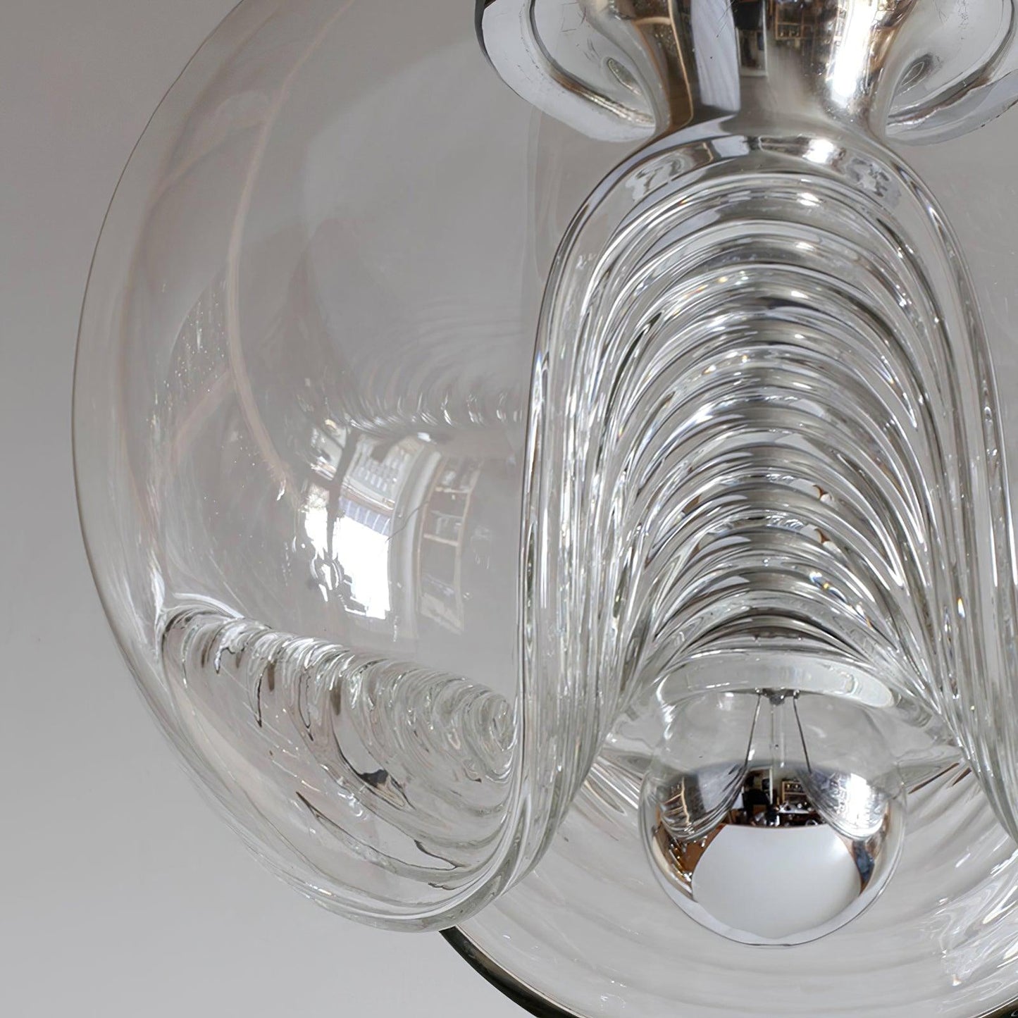 Wave Mid-century Crystal Pendant Light