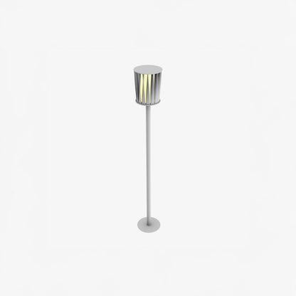 White Column Modern Aluminum Outdoor Light