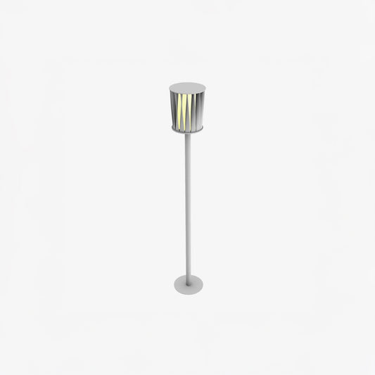 White Column Modern Aluminum Outdoor Light