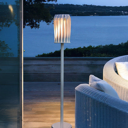 White Column Modern Aluminum Outdoor Light