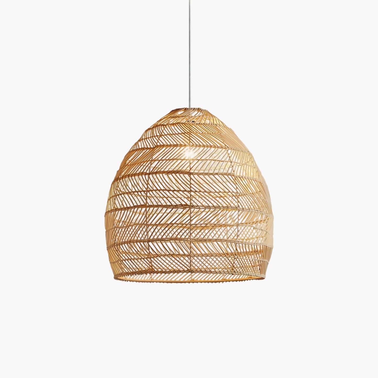 Wicker Contemporary Metal Pendant Lamp