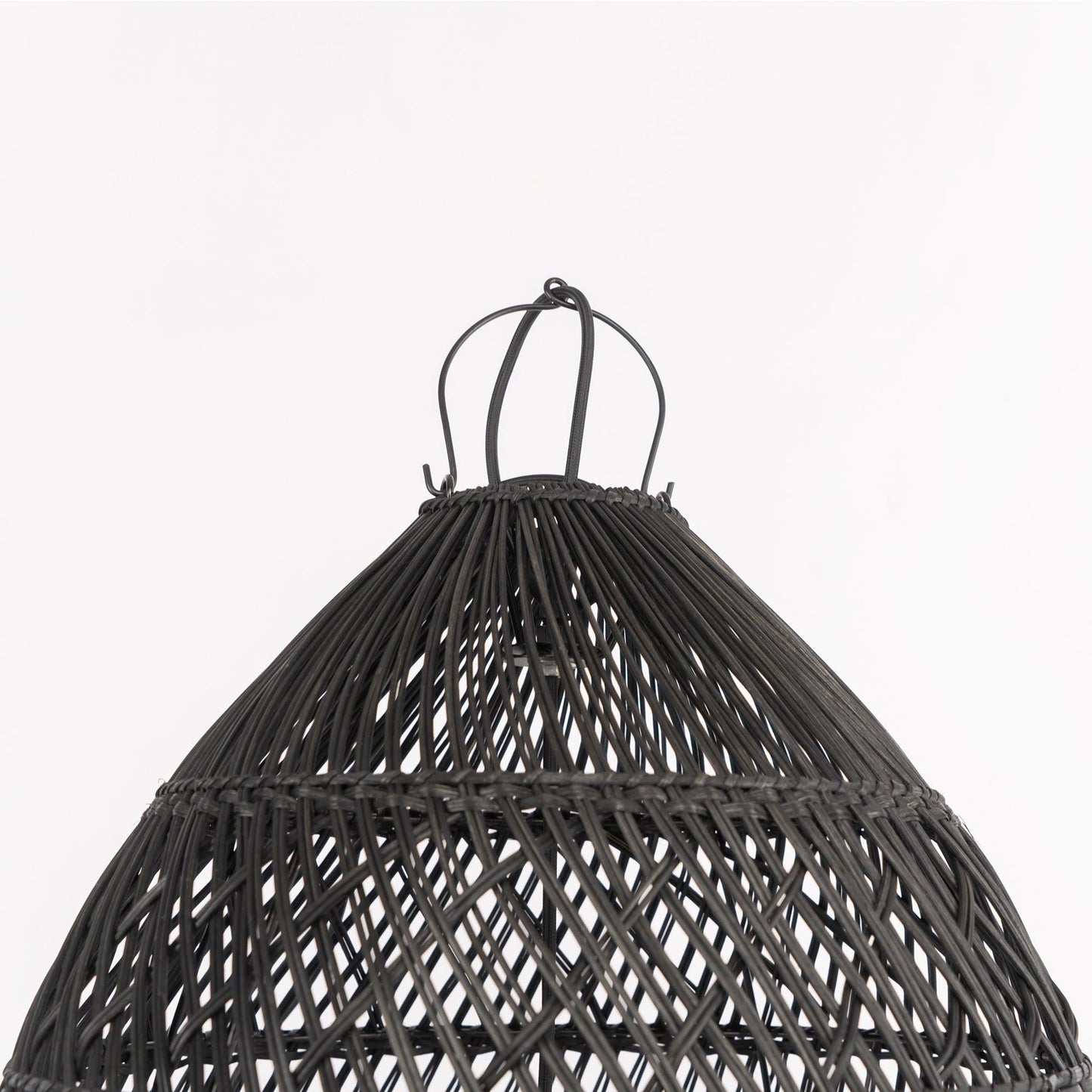 Wicker Contemporary Metal Pendant Lamp