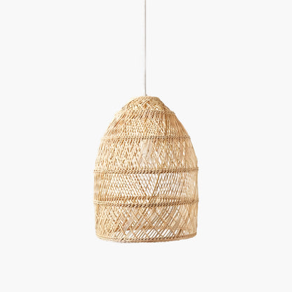 Wicker Contemporary Metal Pendant Lamp