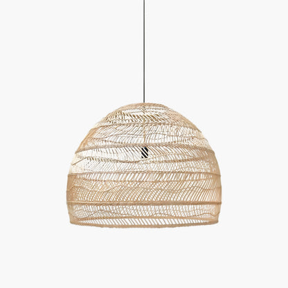 Wicker Contemporary Metal Pendant Lamp