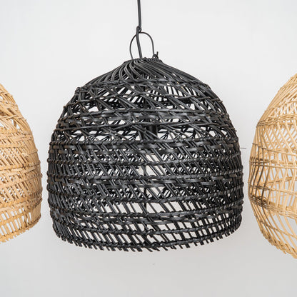 Wicker Contemporary Metal Pendant Lamp