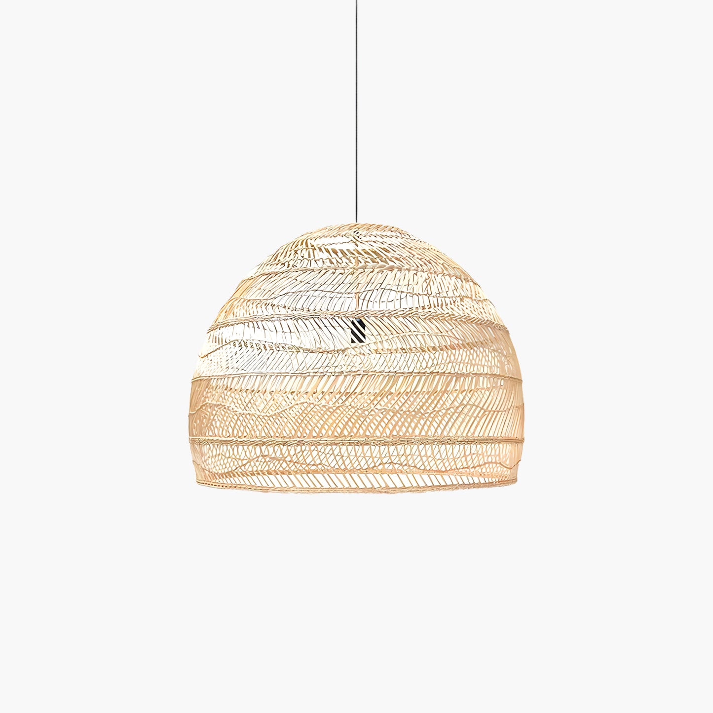 Wicker Contemporary Metal Pendant Lamp