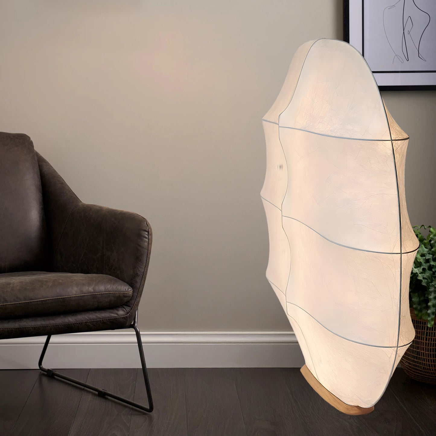 Windsurfing Eclectic Metal Floor Lamp