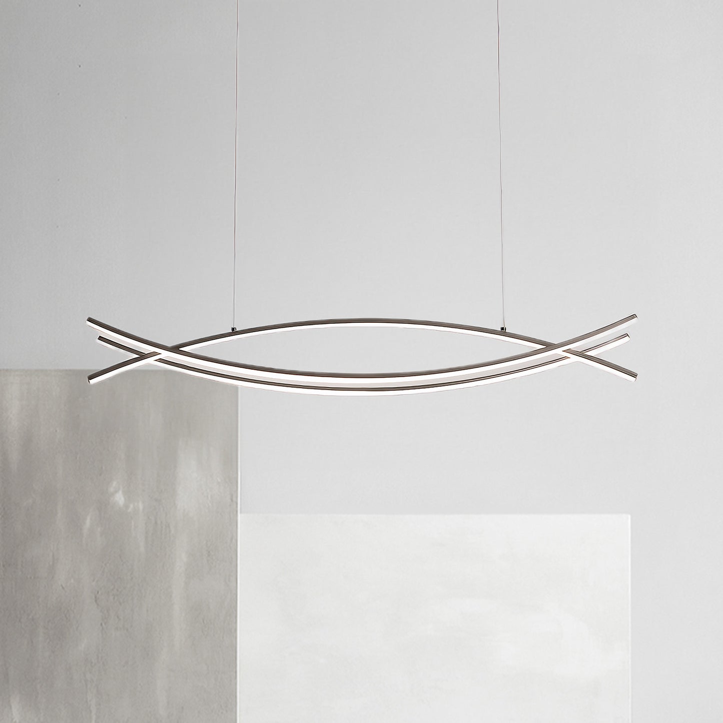 Wishbone LED Modern Aluminum Chandelier