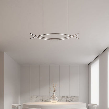 Wishbone LED Modern Aluminum Chandelier