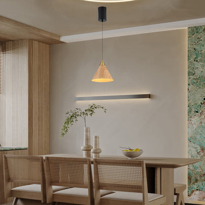 Wood Grain Luxury Pendant Lamp