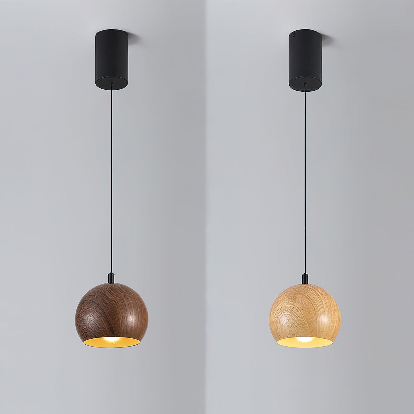 Wood Grain Luxury Pendant Lamp