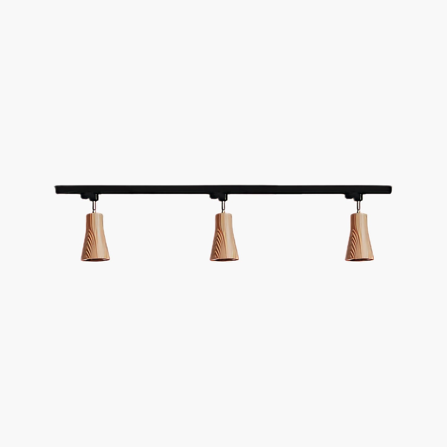 Wood Track Modern Metal Ceiling Lamp