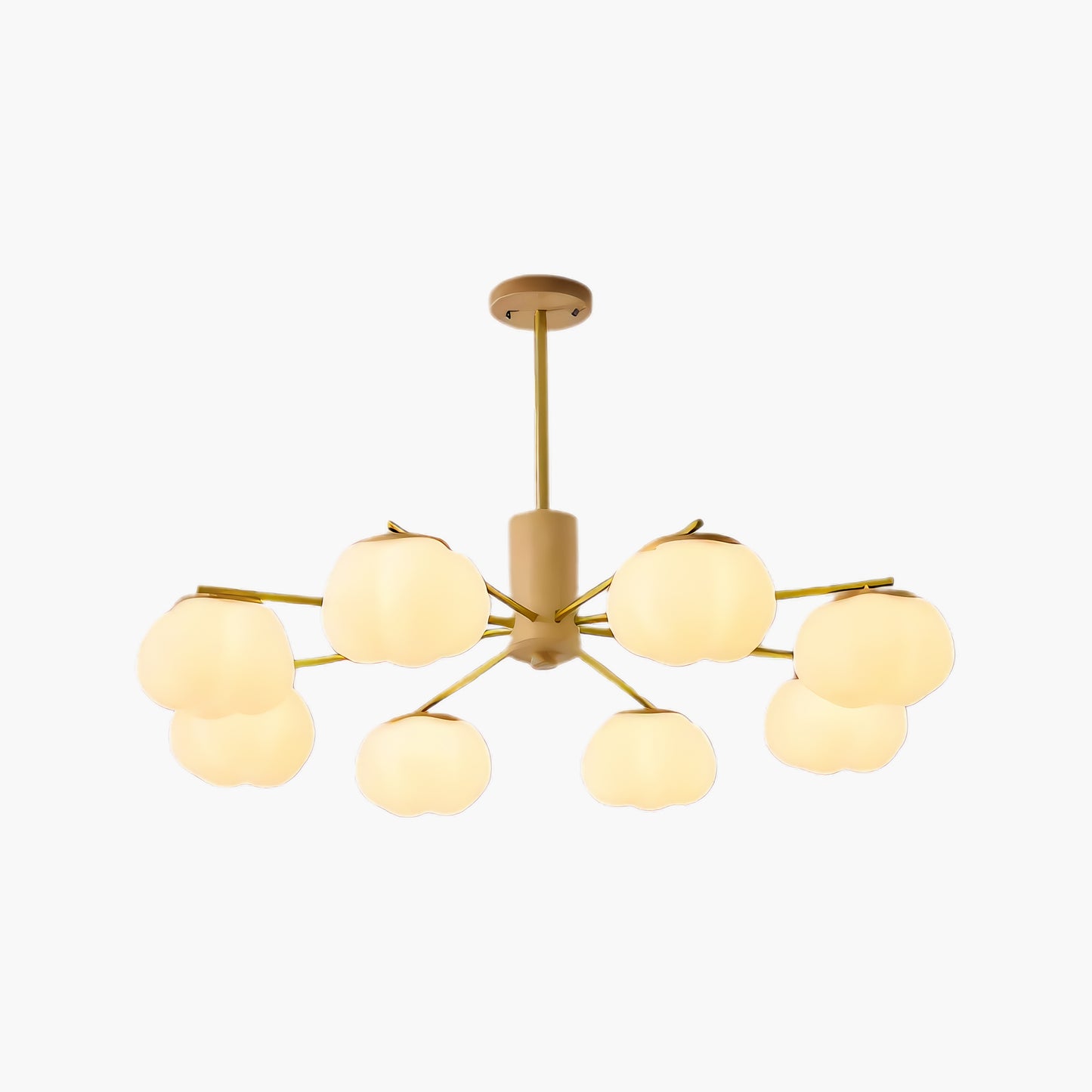 Wooden Cotton Balls Modern Metal Chandelier