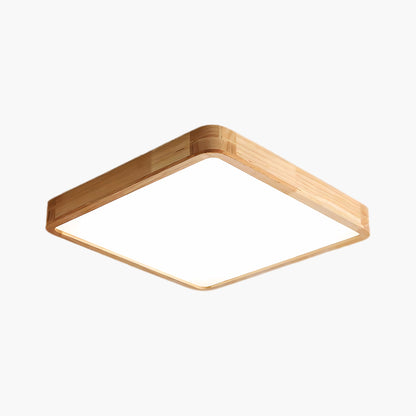 Wooden Geometric Modern Wood Ceiling Light