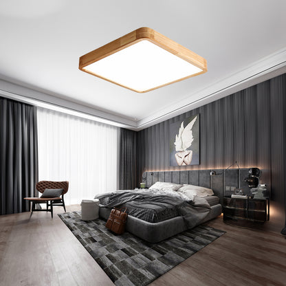 Wooden Geometric Modern Wood Ceiling Light