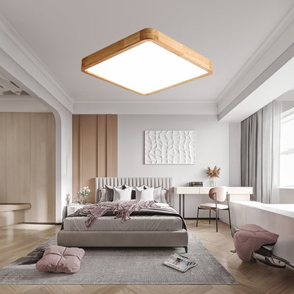 Wooden Geometric Modern Wood Ceiling Light