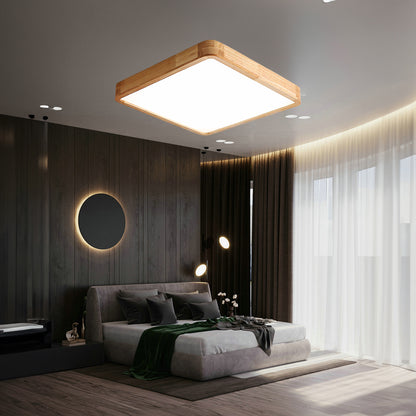 Wooden Geometric Modern Wood Ceiling Light