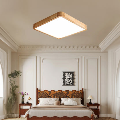 Wooden Geometric Modern Wood Ceiling Light