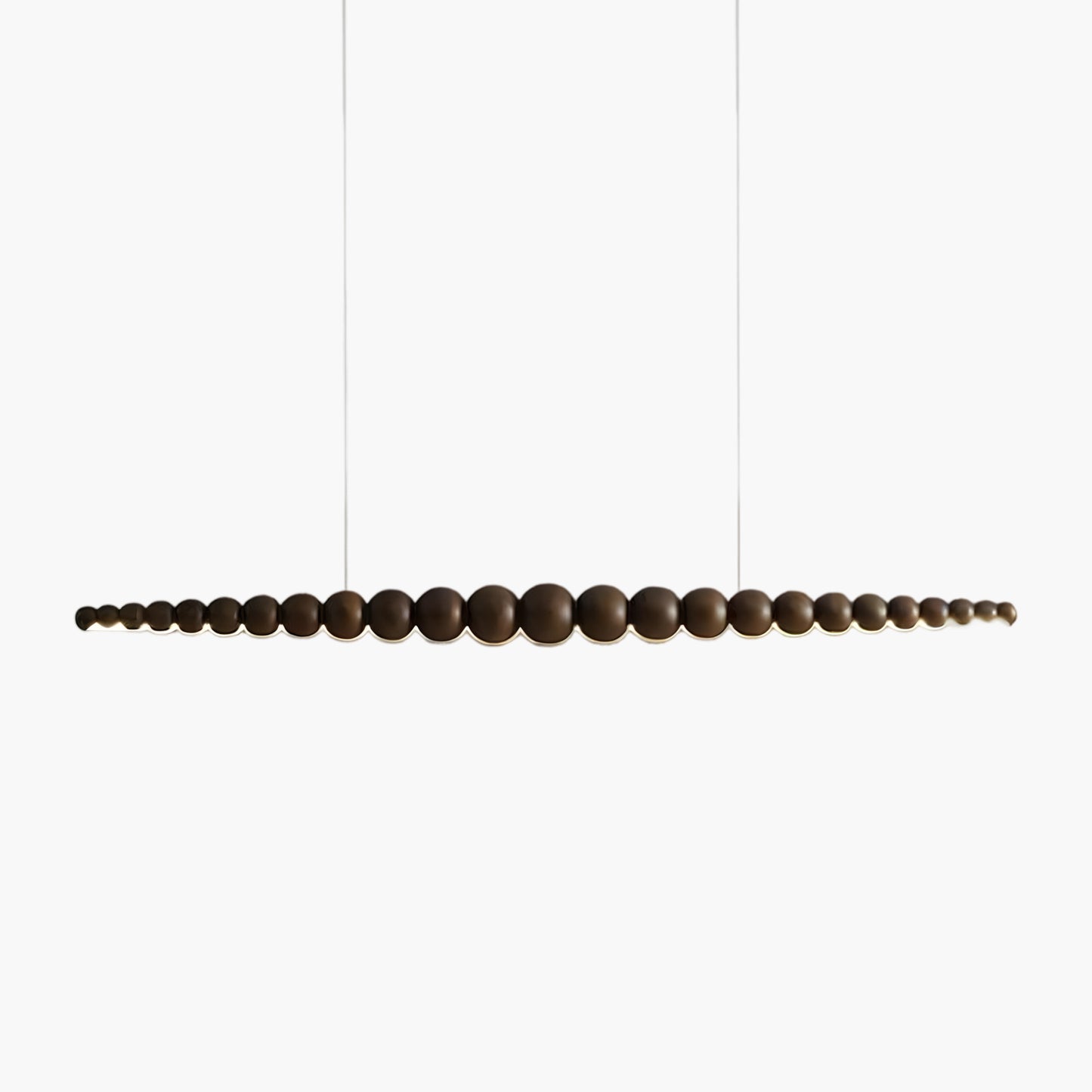 Woodline Orb Modern Metal Pendant Light